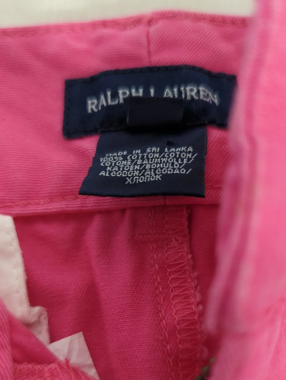 Ralph Lauren Hot Pink Girls 12 Classic Polo Chino Shorts
